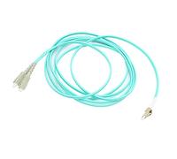 VBESTLIFE LC UPC SC UPC Câble de Raccordement à Fibre Optique Double Cœur Multimode, Faible Perte D'insertion, Grande Perte de Retour, Plug and Play, pour Transmission de Données, 3 Mètres
