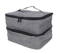 VBESTLIFE Le Boîtier de L'organisateur de Vernis à Ongles Contient 30 Bouteilles, Sac de Rangement de Vernis à Ongles à Double Couche Portable avec Diviseurs Détachables pour Outils de