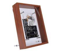 VBESTLIFE Lecteur CD à Cadre Rétro avec Corps Transparent et Mécanisme CD Flottant, Compatible BT sans Fil, Son HiFi, pour Vacances, Anniversaire