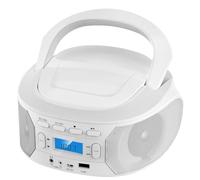 VBESTLIFE Lecteur CD Portable à Chargement par Le Haut avec Bluetooth, Lecteur CD MP3 USB FM Radio avec Plusieurs Modes D'égalisation et Mémoire de Station (Prise UE)