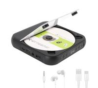 VBESTLIFE Lecteur CD Portable avec Bluetooth 5.3, Petit Lecteur CD Rechargeable avec écouteur, en Haut-parleurs HiFi, Soutenir CD/AUX/USB, pour la Voiture à Domicile