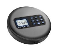 VBESTLIFE Lecteur CD Portable avec Bluetooth, Batterie Rechargeable et Double Haut-parleurs, Protection Anti-Saut pour Usage Automobile et Domestique, Lit Les CD CD R MP3