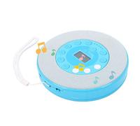 VBESTLIFE Lecteur CD Portable avec Haut-Parleur, Micro intégré, Anti-Saut, Bluetooth, Enregistre des CD sur clé USB, Batterie Rechargeable 2000 MAh, pour Voyage en Voiture, à la Maison (Blue)