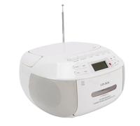 VBESTLIFE Lecteur CD Portable Lecteur Cassette combiné avec Bluetooth, FM, AM, USB, AUX, Télécommande pour la Maison, la Chambre à Coucher, L'utilisation en Extérieur (Prise américaine)