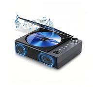 VBESTLIFE Lecteur CD Portable, Machine CD Radio FM Bluetooth 5.1 avec Télécommande, pour la Lecture de Musique de Yoga à Domicile et au Bureau (Black)
