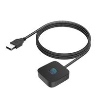 VBESTLIFE Lecteur D' Digitales USB, Prise en Charge du Scanner Biométrique D' Digitales à Reconnaissance Rapide Tactile à 360 ° Wins Hello, pour Ordinateur Portable (Black)