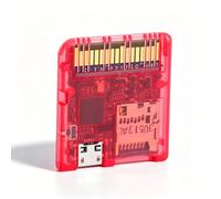 VBESTLIFE Lecteur de Carte de Jeu Open Source pour DS, DSi, DSiLL XL, 2DS, 3DS, Nouvelles Consoles 3DS XL LL, Lecteur de Carte Flash de Jeu à Double Alimentation 6 Mo/s (Rouge transparent)