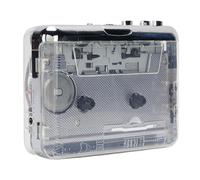 VBESTLIFE Lecteur de Cassettes, Lecteur de Cassettes Portable, Convertisseur Audio vers Numérique avec Casque Antibruit de 3,5 Mm pour PC Portable, Transparent