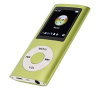 VBESTLIFE Lecteur MP3 Portable, Lecteur de Musique sans Perte avec écran LCD 1,8 Pouces, Corps en Alliage D'aluminium, 8 Heures de Lecture, Prend en Charge MP3 WMA FLAC Ape (Green)