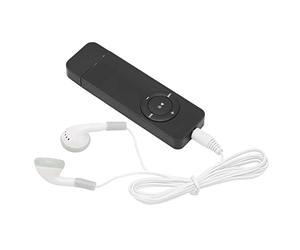 VBESTLIFE Lecteur MP3, Son sans Perte, Batterie 180 MAh, Mini Lecteur Audio Portable pour Les étudiants Qui Courent en Voyage, Salle de Sport, Emplacement pour Carte Mémoire jusqu'à 64 Go, (Black)