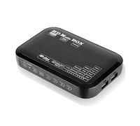 VBESTLIFE Lecteur Multimédia 1080P, Boîtier de Mini Lecteur Multimédia de Full HD et de Compatibilité Forte Support USB, Disque Dur Mobile, Carte SD, Disque Dur Mobile 2.5T etc(EU)