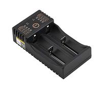 VBESTLIFE Liitokala Lii-202 Chargeur de Batterie USB, DC 5V Chargeur de Batterie NiMH avec 2 Ports pour /18490/18350/17670/17500/16340 (RCR123)