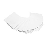 Vbestlife Lot de 100 pochettes en papier blanc épais de qualité supérieure avec fenêtre transparente et rabat, pour disque de 8 cm
