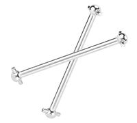 VBESTLIFE Lot de 2 arbres de transmission arrière RC Dogbones en métal pour voiture RC 16889 1/16 M16106