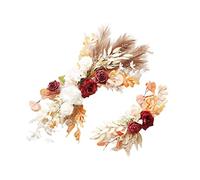 VBESTLIFE Lot de 2 Fleurs Artificielles élégantes pour Décoration Murale de Villa, Romantique, Panneau de Bienvenue pour Scène de Mariage, Rouge (164.00)