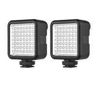 VBESTLIFE Lot de 2 Lampes de Vision Nocturne Infrarouges 850 Nm avec 49 LED, 2000 MAh, USB C, Griffe Froide à Filetage 1/4 pour L'observation de la Faune