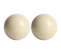 Vbestlife Lot de 2 pi¡§¡§Ces en r¡§|sine Blanche Billard Formation Boule de Queue Standard Dia 5.72 cm r¡§¡§glement Billard Billard Pratique Balle,