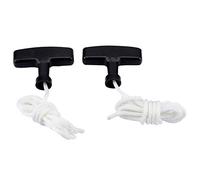 VBESTLIFE Lot de 2 Poignées de Démarrage pour Tondeuse à Gazon, Cordon de Rechange avec Poignée Cassée, Corde en Nylon Solide, Poignée en Plastique pour Moteur 47 CC, 50 CC 3100, Tondeuse à Gazon, à