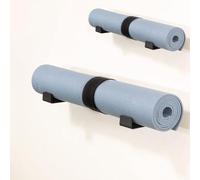 VBESTLIFE Lot de 2 Supports de Rangement Muraux pour Tapis de Yoga, Support Mural pour Rouleaux en Mousse, Bandes de Résistance, Accessoires de Fitness, Organisateur de Gymnastique à