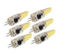 VBESTLIFE Lot de 6 Ampoules LED G4, 6 W, 500 Lm, Dimmables, LED COB en Gel de Silice, éclairage 360° pour Plafonnier, Applique Murale ou Lampe de table. (Blanc froid)