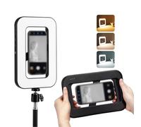 VBESTLIFE Lumière de Remplissage pour Photographie et Vidéo de Téléphone Portable S4 RGB, Réglable 2500K-6500K, Batterie 15W 6000mAh, Trépied Magnétique et de Bureau