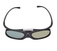 VBESTLIFE Lunettes 3D, Lunettes à Obturateur LCD Rechargeables HD 1080P avec Grand Angle de 178 ° pour Les Personnes Myopes, pour Projecteur DLP Link Home Cinéma (Black)