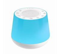 VBESTLIFE Machine à Bruit Blanc, 32 Sons Apaisants avec Volume Réglable et Veilleuse Couleur, Haut-parleur BT 5.1, Machine Sonore Portable pour le Sommeil (WHITE)
