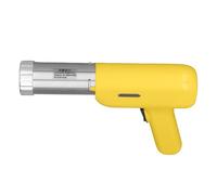 VBESTLIFE Machine à Pâtes électrique sans Fil, Machine à Nouilles Automatique 40 W avec Batterie 2000 MAh, Presse à Pâtes Portative pour Spaghetti, Presse-saucisses et -purée (YELLOW)