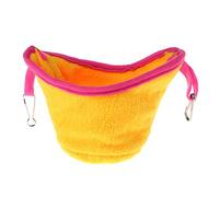 VBESTLIFE Magnifique Nid Hamac pour Perroquet, Multifonctionnel et Pratique, pour Les Oiseaux, Les Perroquets et Les Hamsters (Yellow)