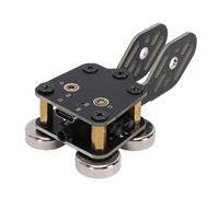 VBESTLIFE Manipulateur Automatique de Code Morse CW Key, Manipulateur Radio Télégraphique à Ondes Courtes à Double Palette avec Prise Audio 3,5 Mm Intégrée et Aimant.