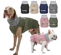 VBESTLIFE Manteau d'hiver Réfléchissant pour Chien, Imperméable, Coupe-Vent, Réversible, Veste de Neige Chaude pour Chiens de Petite, Moyenne et Grande Taille, Idéal pour Les Promenades par Temps (M)