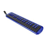 VBESTLIFE Melodica Instrument de Musique à Vent à 37 Touches pour Débutants, Clavier Portable avec Sarbacane, Corps en Résine ABS, Plaque de Base en Laiton, F37s (BLUE)