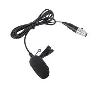 VBESTLIFE Microphone Cravate Lavalier, Micro à Condensateur à Pince avec Câble XLR 4 Broches pour Systèmes émetteurs de Ceinture sans Fil, pour Haut-parleurs de Scène Chanteurs