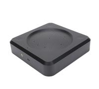 VBESTLIFE Microphone de Conférence, Haut-Parleur de Micro Omnidirectionnel à 360 ° avec Réduction du Bruit, Jack 3,5mm, pour Salles de Réunion, Enseignement à Distance