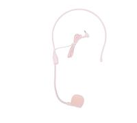 VBESTLIFE Microphone Filaire pour Casque de 3,5 Mm, Micro à Condensateur Unidirectionnel Antibruit avec Coussinets d'oreille en Mousse à Mémoire de Forme pour l'enseignement de la Parole (Pink)