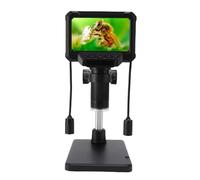 VBESTLIFE Microscope Numérique LCD pour la Connexion PC, écran de 4,3 Pouces avec 8 LED et Lumières Latérales, Polyvalente pour Le Soudage, L'examen de la Peau, Le Contrôle de la qualité