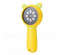 VBESTLIFE Microscope Numérique pour Enfants, écran de 2 Pouces, Grossissement 1000x, Microscope Portable avec 8 Lumières LED Réglables, pour L'exploration éducative des Roches et des Plantes (Yellow)