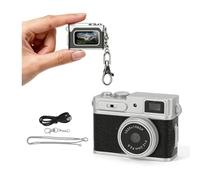 VBESTLIFE Mini Appareil Photo Numérique Porte-clés, Petit Appareil Photo, Petit 1080P 3MP, Enregistreur Vidéo Portable avec Longue Durée de Vie de la Batterie pour Les (Black)