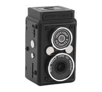 VBESTLIFE Mini Appareil Photo Numérique Vintage, Appareil Photo Numérique Portable Rétro à Double Objectif de Style Reflex, 12 MP, Mise au Point Automatique, 1080p, Batterie 1000 MAh,