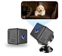 VBESTLIFE Mini Caméra, Caméra WiFi Intelligente sans Fil Full HD 1080P avec Vision Nocturne Sombre et Détection de Mouvement, pour la Surveillance Intérieure des Bébés et des Animaux