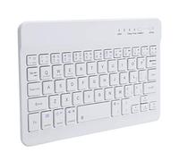 VBESTLIFE Mini Clavier 59 Touches, Clavier Bluetooth, Ordinateur Portable, Tablette, Blanc, Design Chocolat, Joli Mini Clavier, pour Les étudiants, pour la Maison/Le Bureau/l'école
