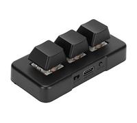 VBESTLIFE Mini Clavier à 3 Touches, Clavier Macro Programmable USB/2.4G/Bluetooth RGB, Clavier de Jeu Mécanique de Programmation HID sans Fil