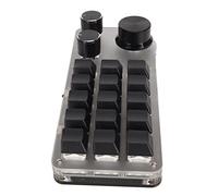 VBESTLIFE Mini Clavier, Clavier 15 Touches avec 3 Boutons, Interrupteur Bleu Mécanique, Filaire de Type C, sans Fil 2,4 G, Fonction Personnalisée, pour Le Bureau, Les Jeux, la Musique