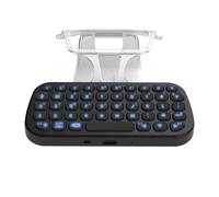 VBESTLIFE Mini Clavier de Jeu sans Fil rétroéclairé Bleu pour Manette, Clavier 47 Touches avec Clip de Contrôleur pour Discuter, Jouer