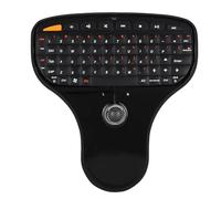 VBESTLIFE Mini Clavier sans Fil avec Boule de Commande, Contrôle Multimédia 2,4 G, Distance de Contrôle de 10 M, Format de Poche pour Ordinateur TV, compatibilité