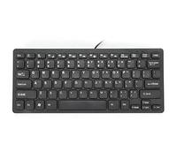 VBESTLIFE Mini claviers de Jeu filaires, 78 Touches Clavier d'ordinateur Portable Clavier USB étanche avec Une Bonne Sensation Tactile, pour Le Bureau à Domicile(Le Noir)