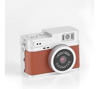 VBESTLIFE Mini Keychain Camera, 2MP 1080P FHD Retro Digital Camera avec écran Couleur de 0,96 ", Carte 64 Go, Micro-Appareil Photo Compact avec Flash (Brown)