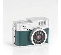VBESTLIFE Mini Keychain Camera, 2MP 1080P FHD Retro Digital Camera avec écran Couleur de 0,96 ", Carte 64 Go, Micro-Appareil Photo Compact avec Flash (Green)