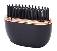 VBESTLIFE Mini Lisseur à Cheveux, 3 Contrôles de Température, Brosse à Lisser électrique Portable, Chauffage Rapide 30 Secondes, Peigne à Lisser sans Fil pour Voyage (BLACK)