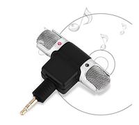 VBESTLIFE Mini Microphone pour PC, fiche Jack 3,5 mm plaqué Or Mini Microphone stéréo Micro d'enregistrement léger pour enregistreur de caméra pour Ordinateur Portable MD